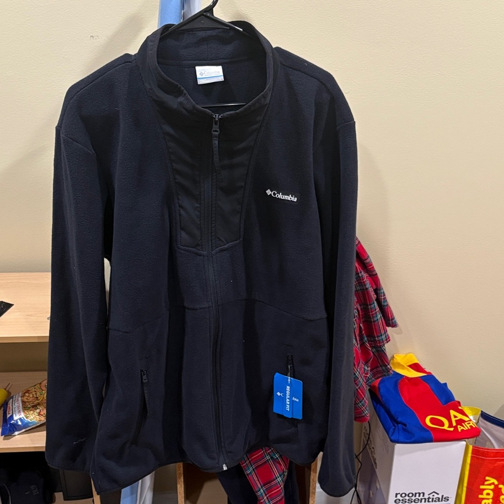 NWT Black Columbia L Sequoia Grove Full Zip Fleece